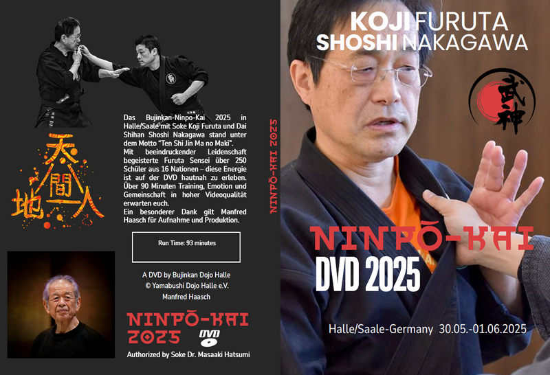 Die DVD zum NINPO-KAI 2025 mit Furuta Sensei in Halle/Saale