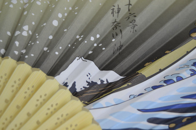 Sensu-Fächer-Hokusai-Die Welle, 神奈川沖浪裏 Kanagawa oki nami ura