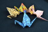 Handgefertigtes Origami-Kranich Set "Animals II"