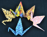 Handgefertigtes Origami-Kranich Set "Animals II"